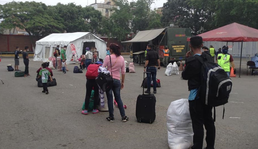 Retornados venezolanos son atendidos en San Antonio del Táchira: Autoridades venezolanas inician protocolos por retorno de sus connacionales