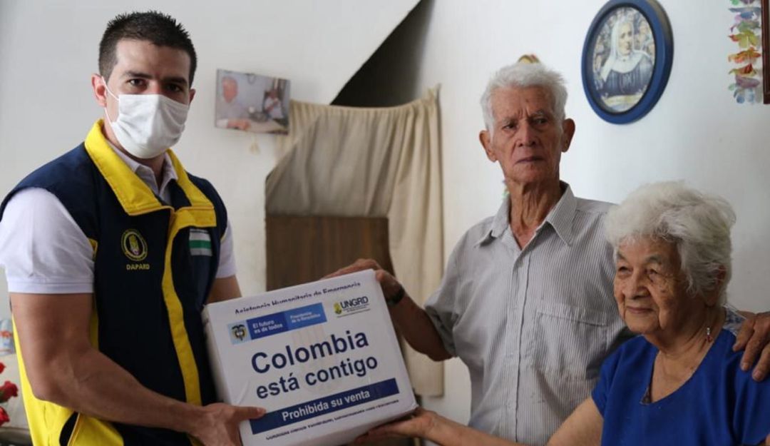 Llegaron 2 mil ayudas humanitarias al adulto mayor en Antioquia: Llegaron 2 mil ayudas humanitarias al adulto mayor en Antioquia