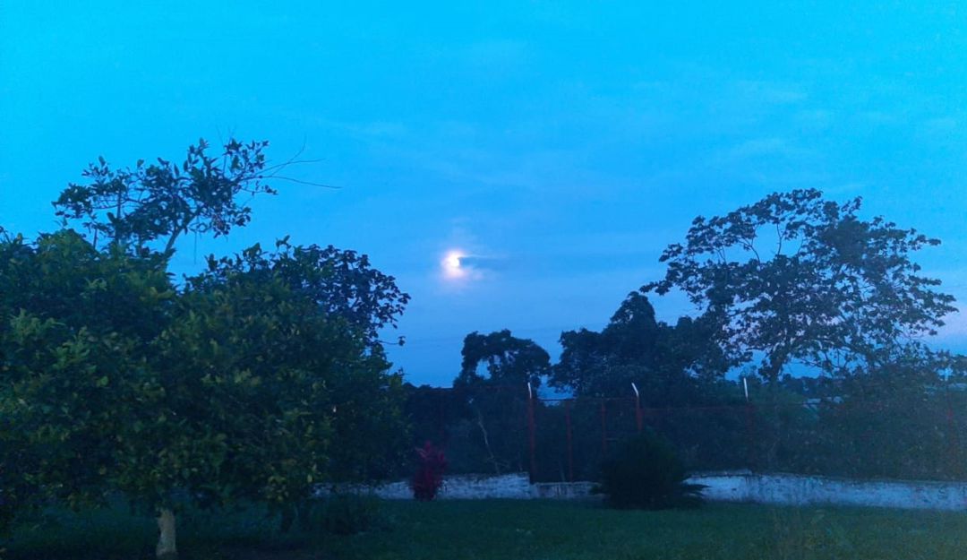Amanecer desde la zona rural en el Quindío