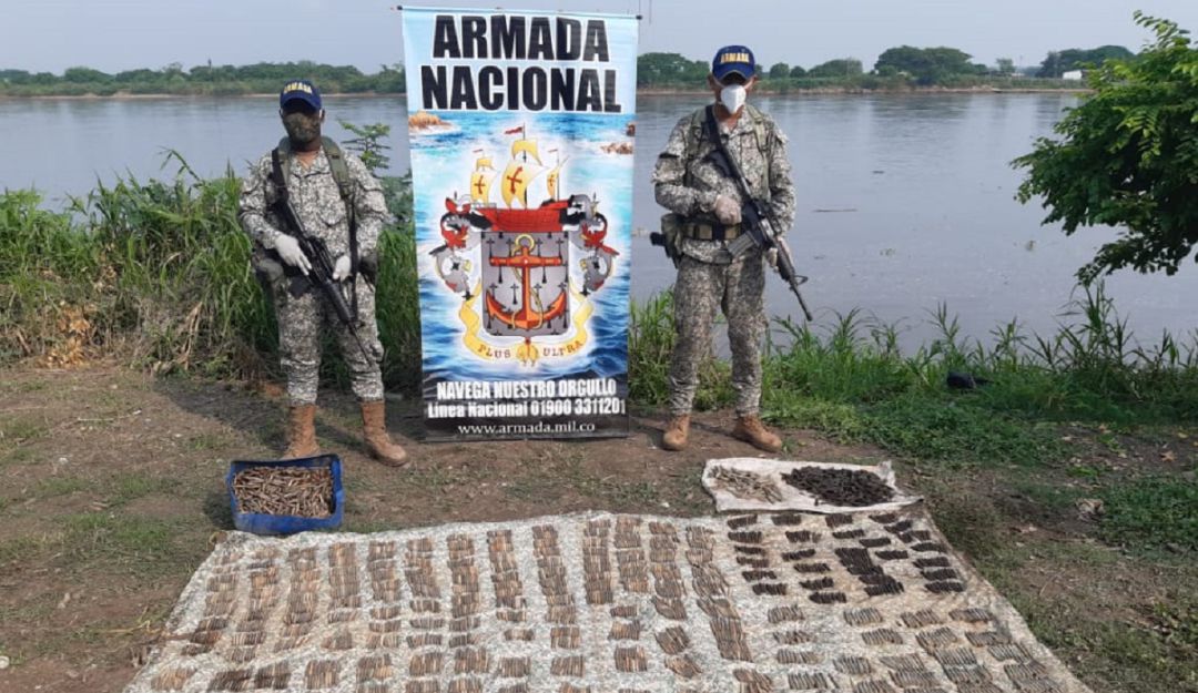 Armada Nacional: Incautan material de guerra en Morales, Bolívar