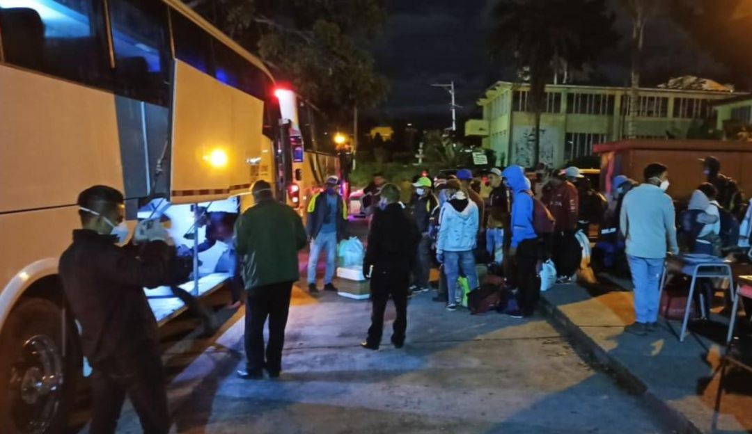 Venezolanos regresan a su país: 240 venezolanos partieron desde Nariño para regresar a su país