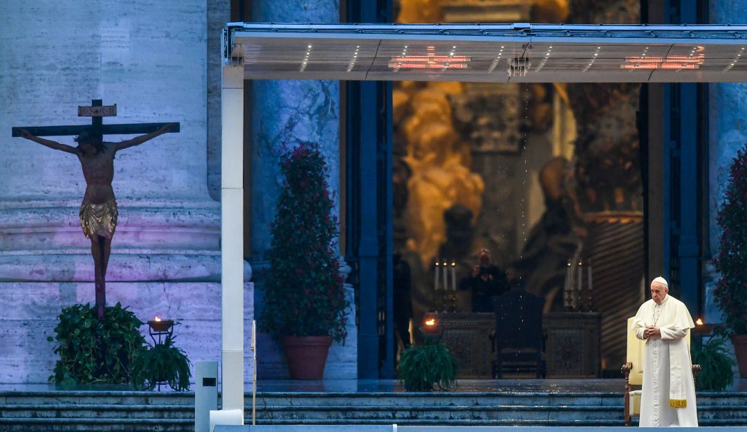 Vigilia Pascual, Papa: Vigilia Pascual se celebra sin feligreses