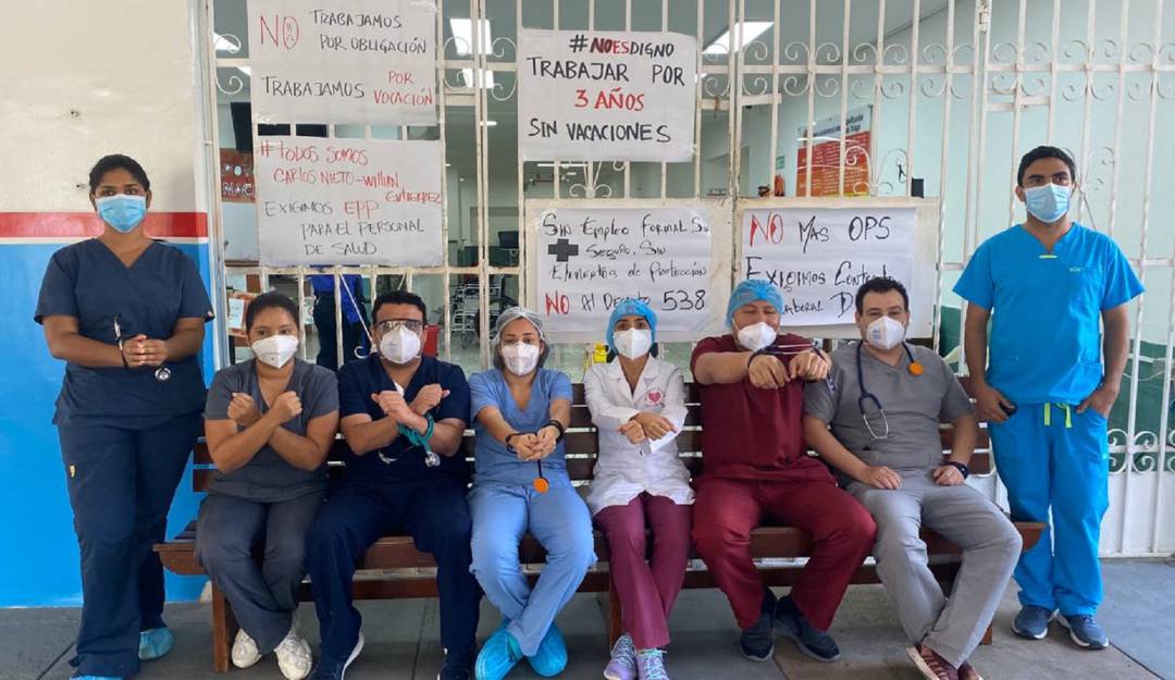 Coronavirus en Cartagena: Médicos del "Hospital Covid-19" en Cartagena protestan por falta de insumos