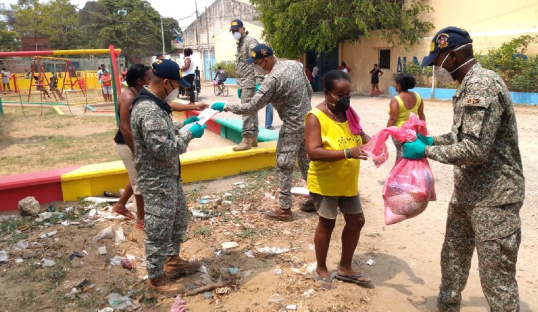 Empresas en Cartagena: COMPAS entregó mercados para mitigar impacto del aislamiento en Cartagena