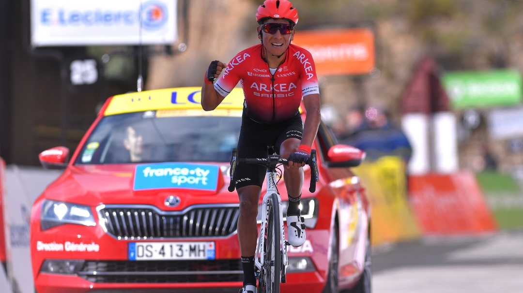 Nairo invita a carrera virtual del Arkéa y hace gala de su francés