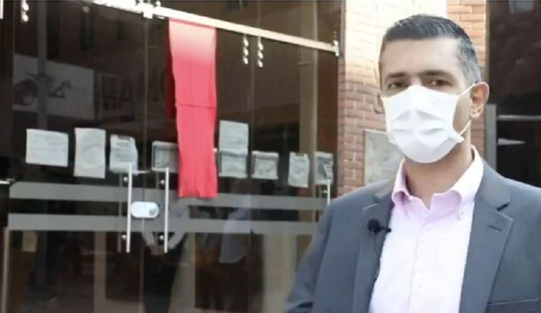 Envigado colgó el trapo rojo para pedir ayudas: El alcalde de Envigado colgó el trapo rojo para pedir ayuda