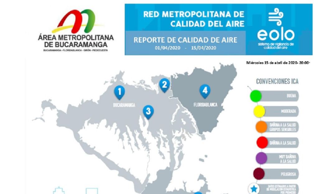 Bucaramanga ambiente calidad aire dañino salud: Desmejoró el aire en el Área Metropolitana