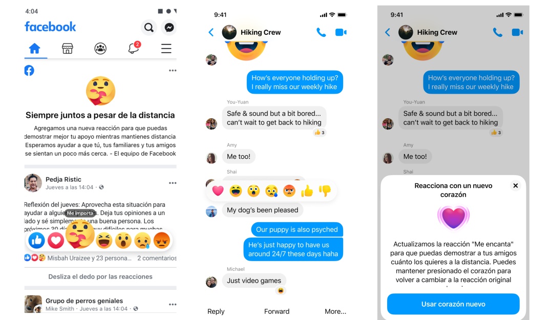 Reacción Facebook coronavirus: Facebook activó su nueva reacción en Colombia