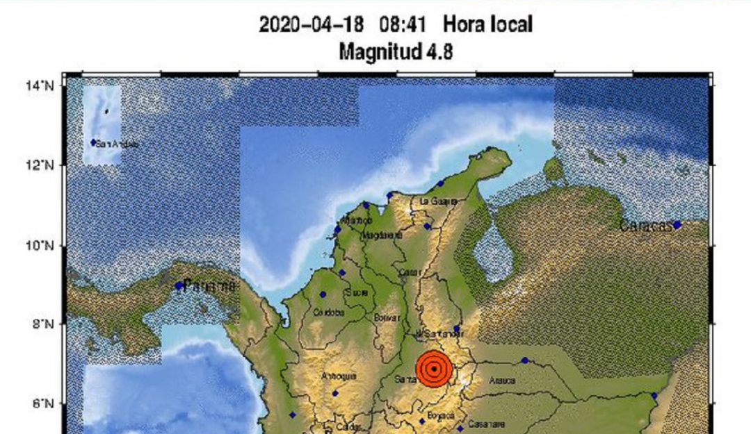 Bucaramanga sismos Santander Los Santos: Sismo de 4.8 se registró este sábado