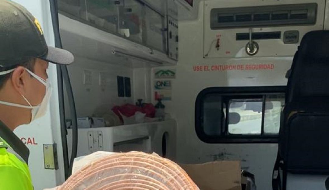 Ambulancias en Bolívar: En Bolívar, inmovilizan ambulancia de María la Baja por llevar encomiendas