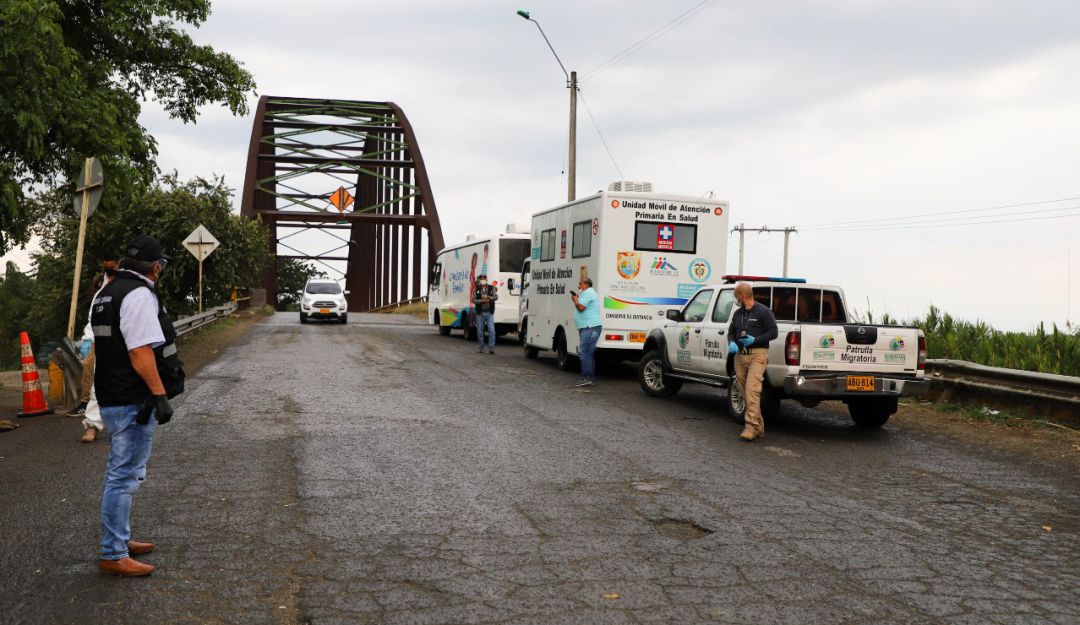 Bloqueo humanitario: Instalados dos puestos de control ante la llegada de migrantes por el sur