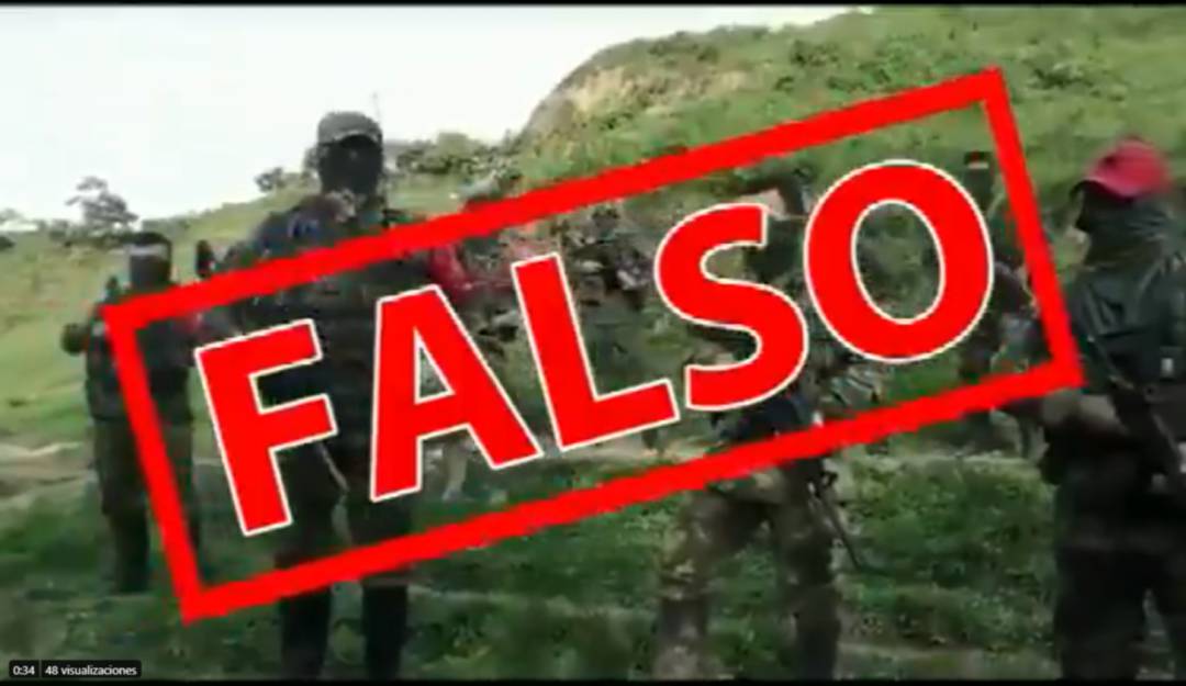 falso; video; caldas; policia;: Video sobre presencia del ELN en Caldas es falso
