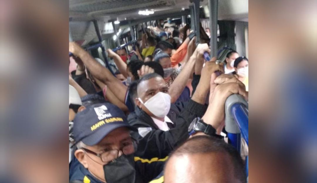 Sobrecupo Transmetro: Usuarios denuncian sobrecupo en bus de Transmetro