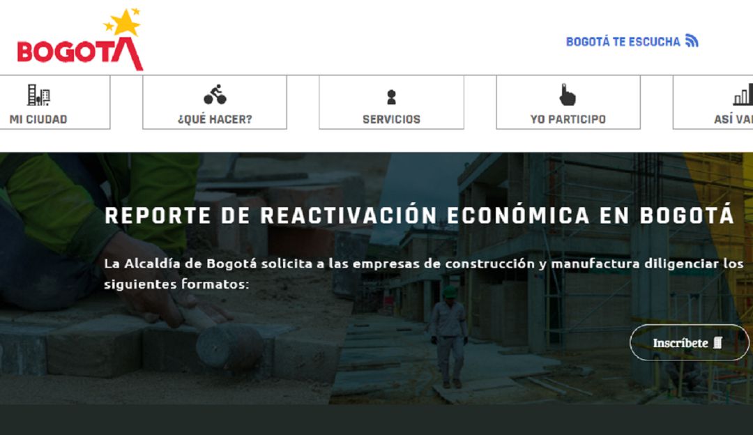 Noticias Bogotá: Así registrarse ante la Alcaldía para reabrir su empresa: ¿Cómo registrarse ante la Alcaldía para poder reabrir obras y empresas?