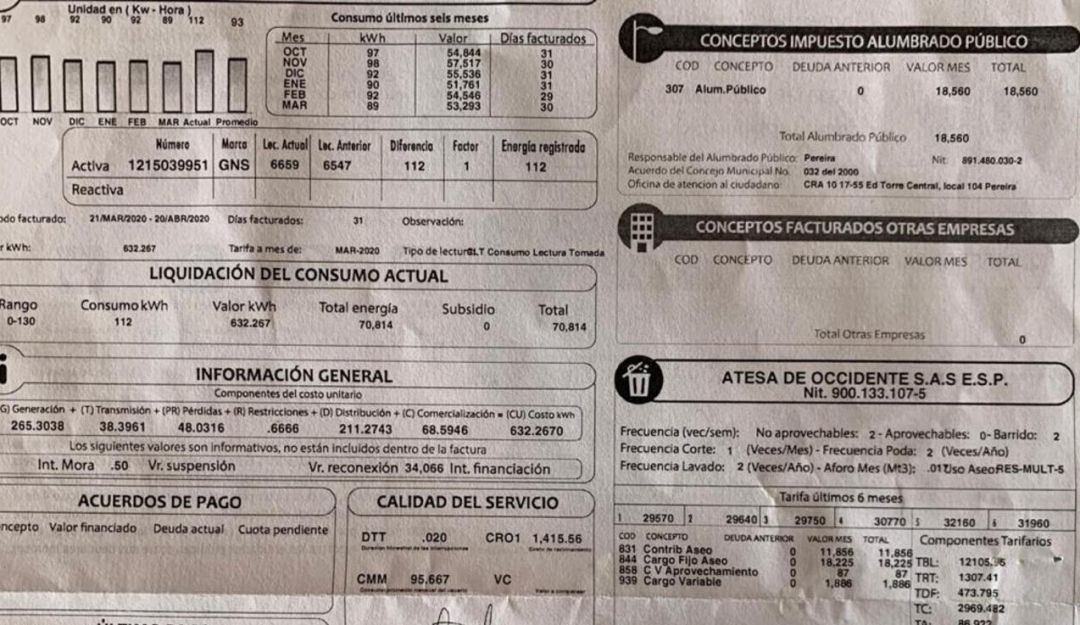 En Pereira estratos bajos no tendrán que pagar las facuturas: Exoneración del cobro de alumbrado público en Pereira está 'en veremos'