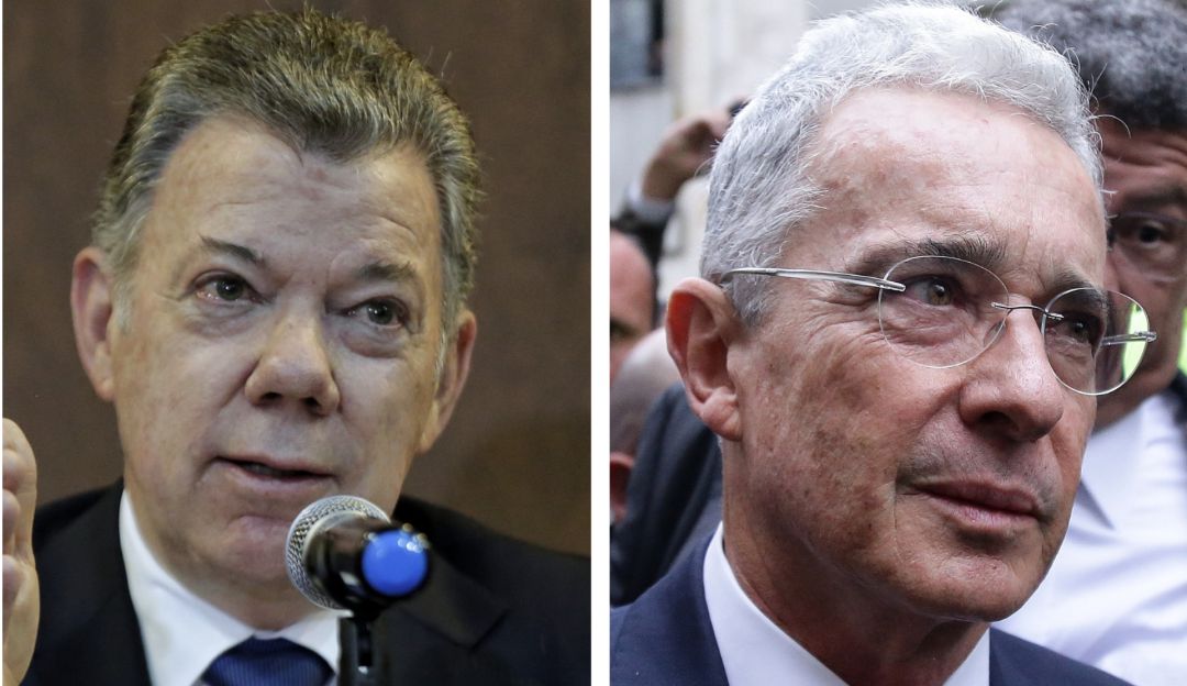 Juan Manuel Santos Álvaro Uribe: "Espero que descubra que la paz es mejor que la guerra": Santos a Uribe