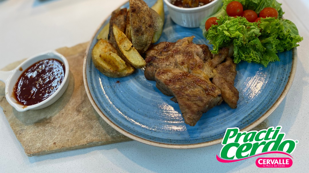Bondiola de cerdo con salsa agridulce