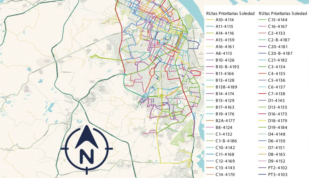 Mapa de rutas