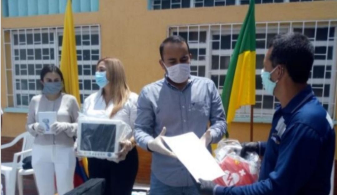 salud; donaciones; hospital; caldas; coronavirus;: Insumos médicos por más de 126 millones fueron donados al hospital de Supía