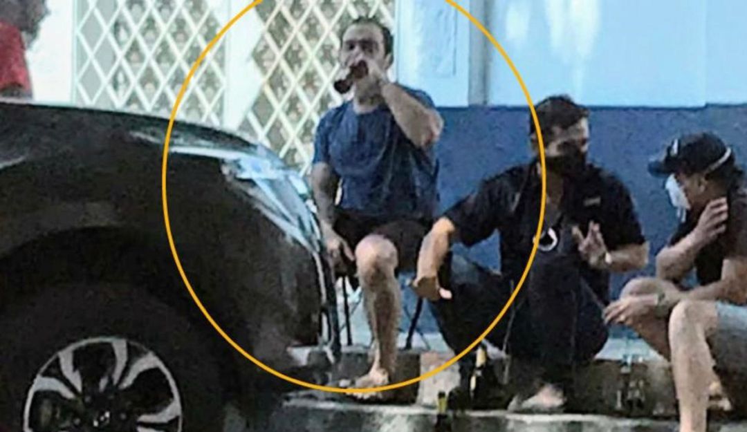 Concejal de Santa Marta fue captado tomando licor en plena cuarentena