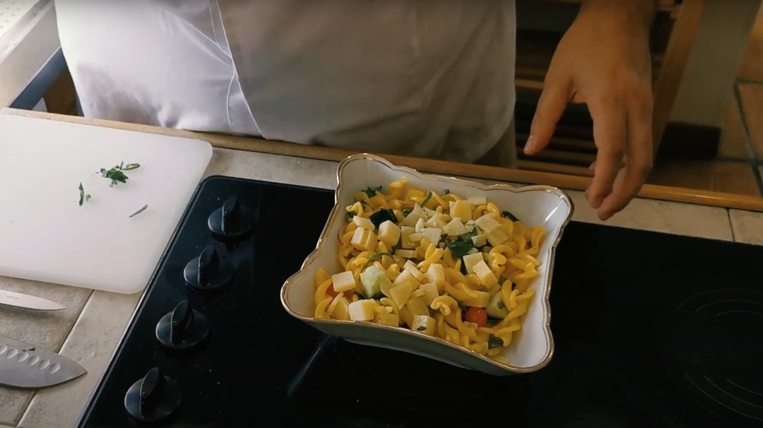 Pasta Mediterránea, una opción saludable y llena de sabores.