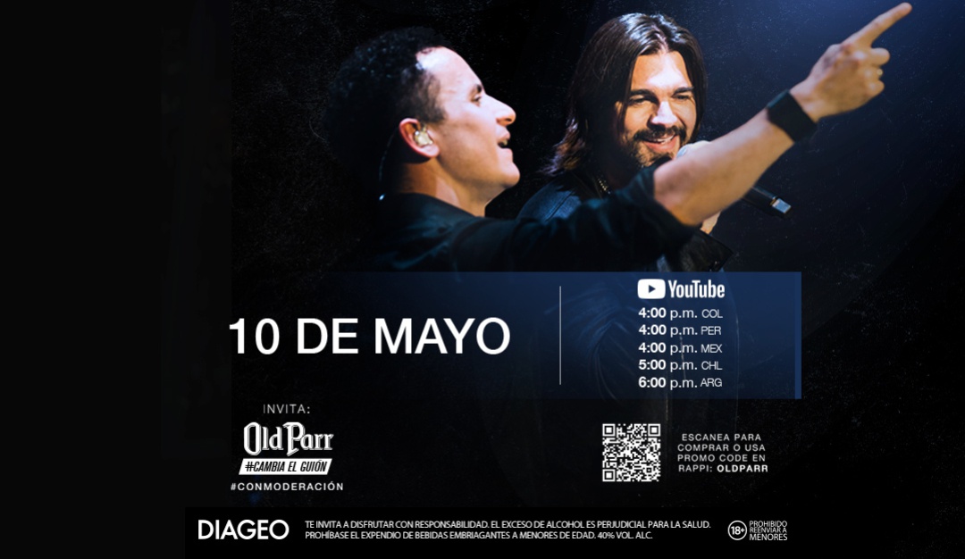 Concierto Juanes y Fonseca: Juanes y Fonseca harán que este año el día de las madres sea inolvidable