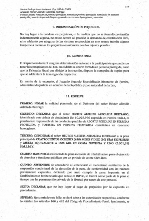 Condena por abortos a Héctor Albeidis Arboleda Buitrago: Condenan a 40 años de prisión a alias ‘El enfermero’ de las extintas FARC Condena por abortos a Héctor Albeidis Arboleda Buitrago: Condenan a 40 años de prisión a alias ‘El enfermero’ de las extintas FARC