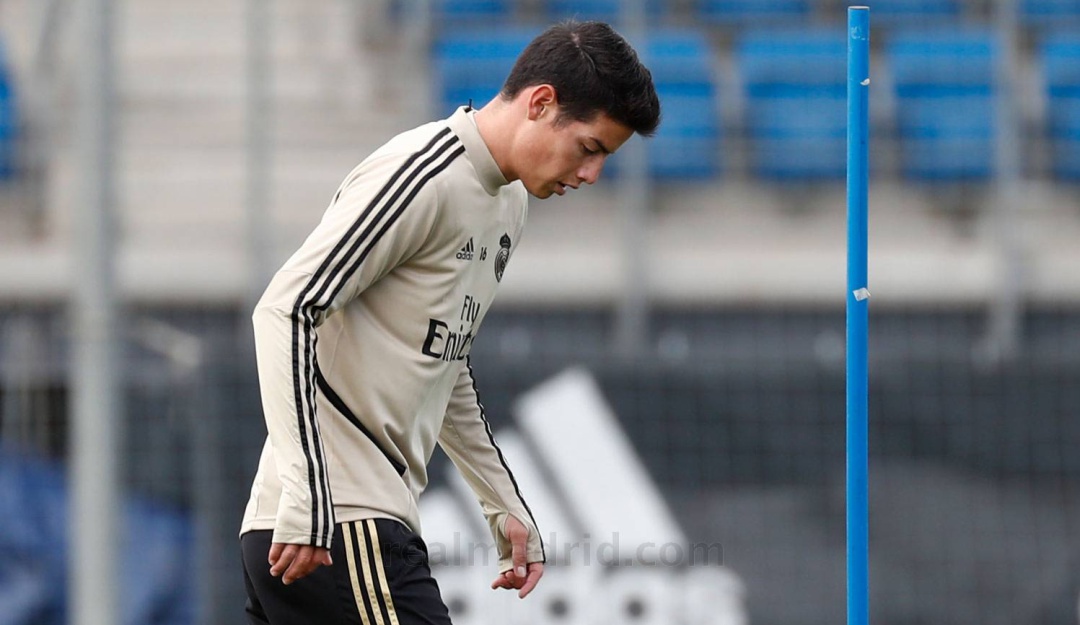 James retornó a los entrenamientos con el Real Madrid