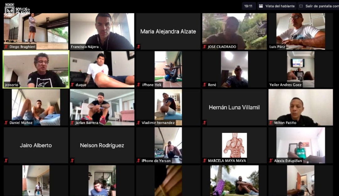 Nacional vacaciones entrenamientos virtuales: Nacional retornó a los entrenamientos virtuales