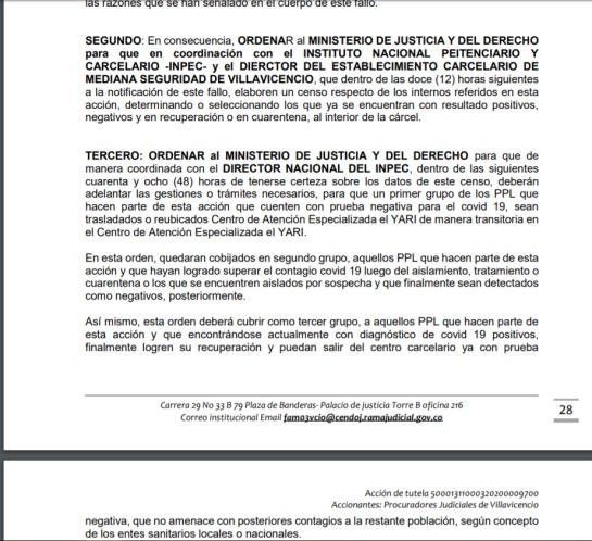 Traslado de presos cárcel de Villavicencio: Ordenan el traslado de 71 reclusos de cárcel de Villavicencio Traslado de presos cárcel de Villavicencio: Ordenan el traslado de 71 reclusos de cárcel de Villavicencio