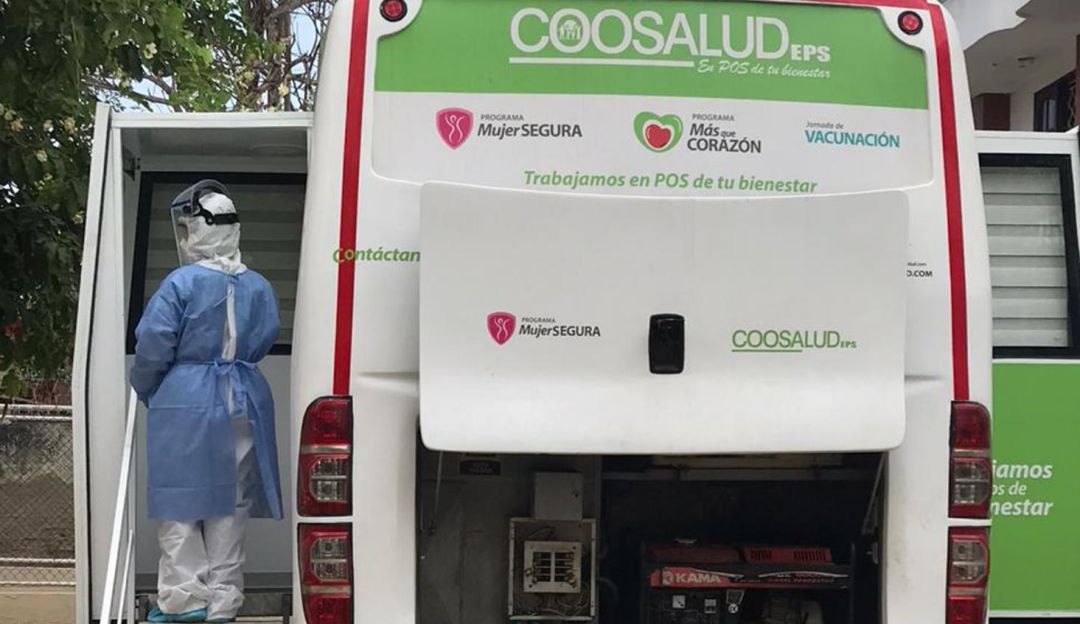 Coosalud Pozón: Coosalud traslada su unidad móvil al barrio con más contagios en Cartagena