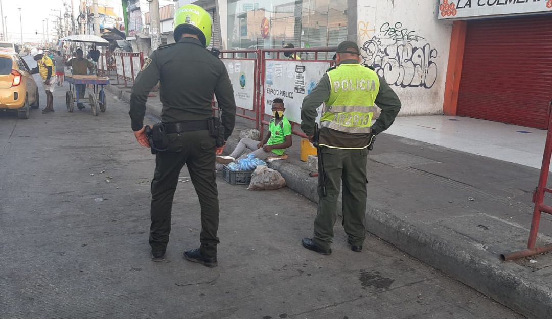 Policía en Cartagena: En Cartagena, más de 11 mil comparendos por violar cuarentena