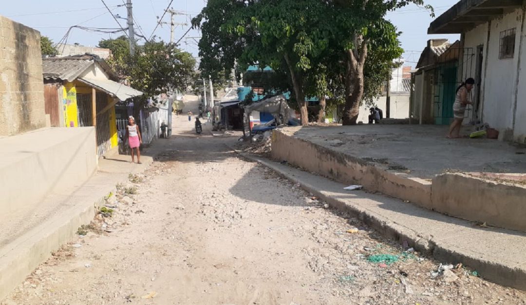 Coronavirus en Cartagena: Puesto de Mando contra el Coronavirus en barrio Nelson Mandela de Cartagena