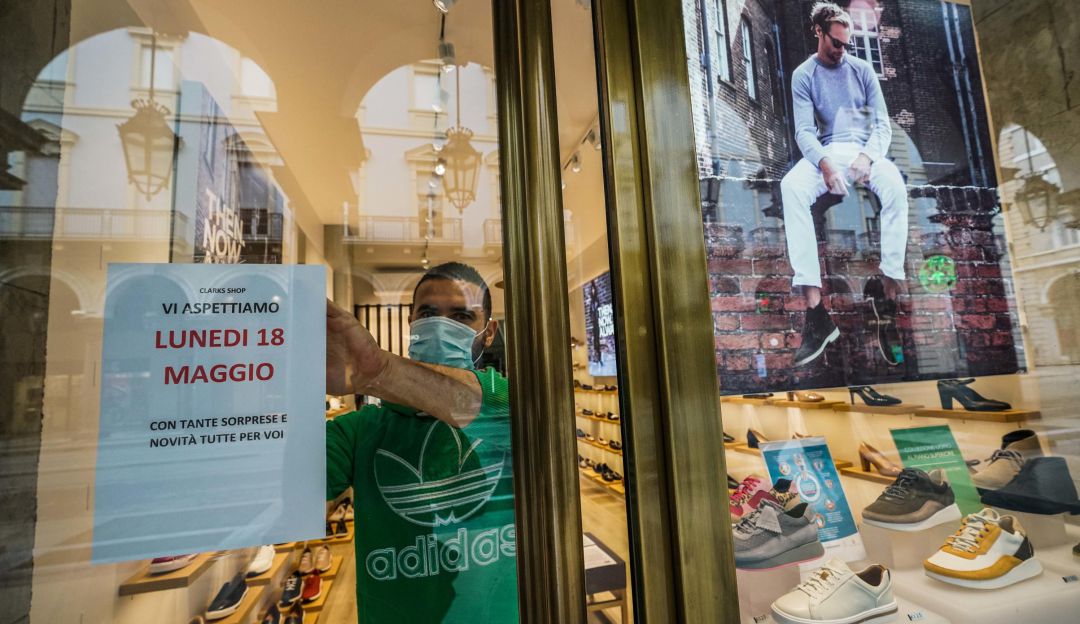Coronavirus Italia: El 70 % de los pequeños comercios de Italia reabren a pesar del coronavirus