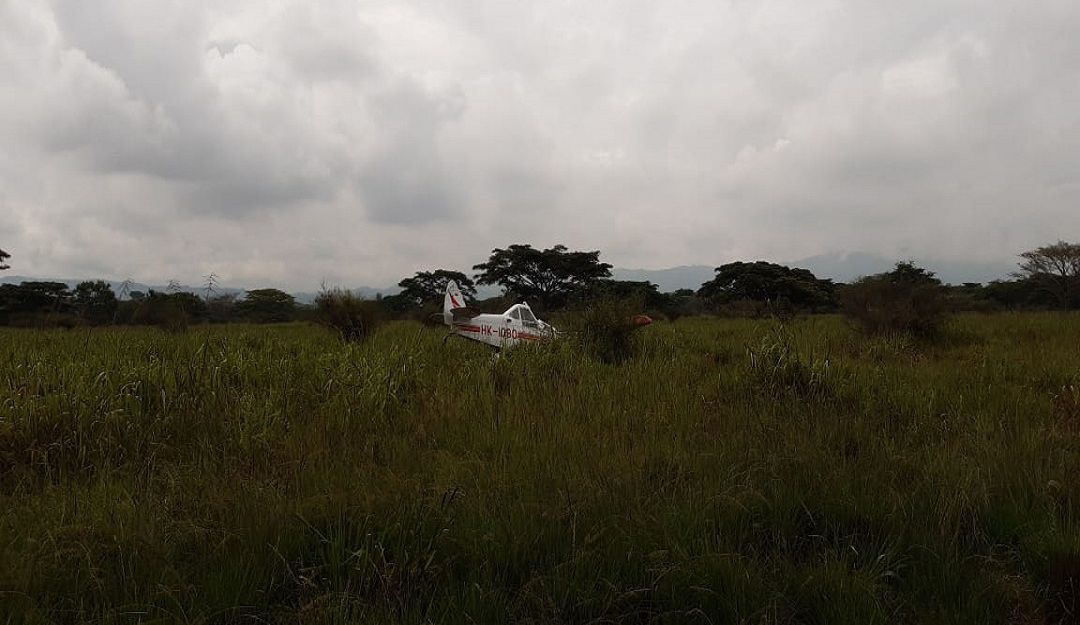 Accidente aéreo: Avioneta de fumigación se accidentó en el norte del Valle