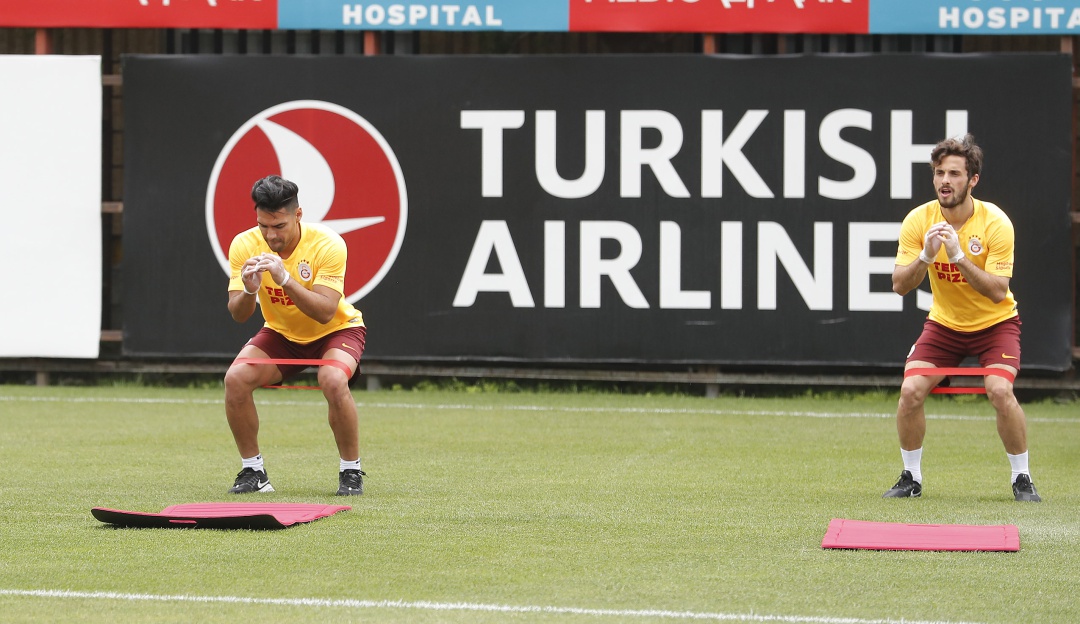 Falcao Galatasaray prácticas presenciales: Falcao y Galatasaray retornaron a las prácticas presenciales