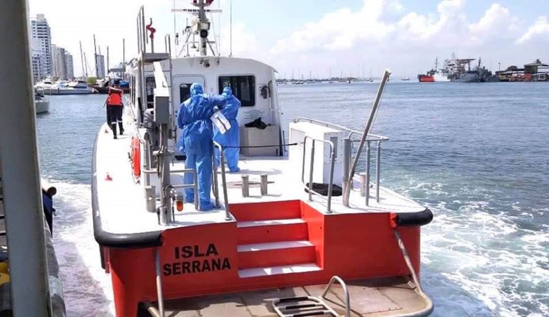 Coronavirus en Cartagena: Realizan inspección médica a ocupantes del buque ‘Susurro’ en Cartagena