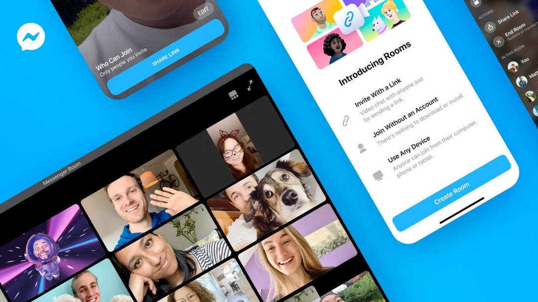 Paso a paso para crear salas de videollamadas en Messenger Rooms