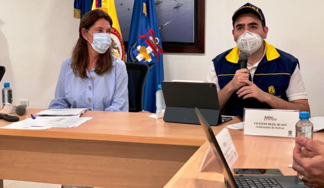 Vicepresidenta Bolívar: Vicepresidenta Martha Lucía Ramírez apoyó medidas estrictas en Bolívar