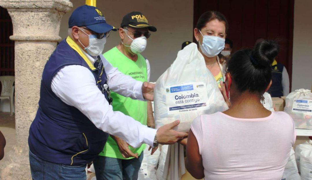 Cartagena ayudas humanitarias: Cartagena recibió 2.000 ayudas humanitarias del Gobierno Nacional