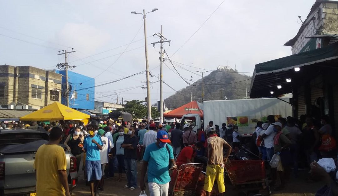 Coronavirus en Cartagena: Bazurto: El mercado donde Cartagena está dando papaya