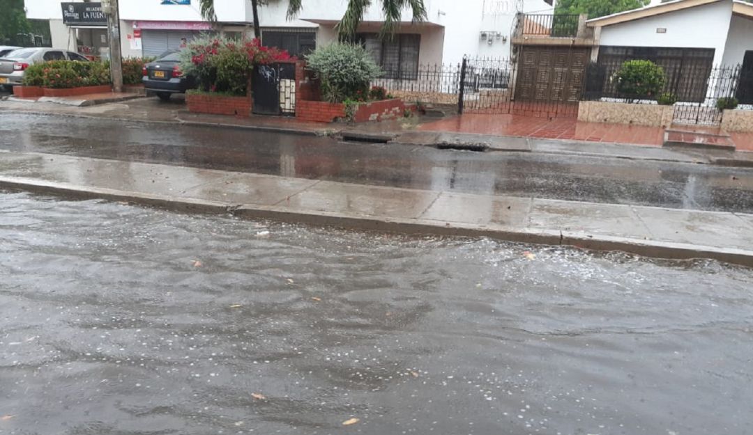 Lluvias en Cartagena: Baja presión provoca lluvias y fuertes vientos en Cartagena