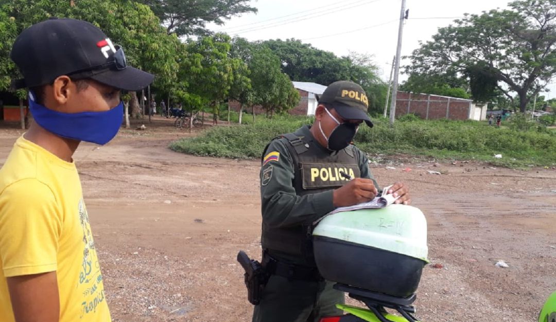Operativos cuarentena Policía Bolívar: 50 comparendos por no cumplir el aislamiento en municipios de Bolívar