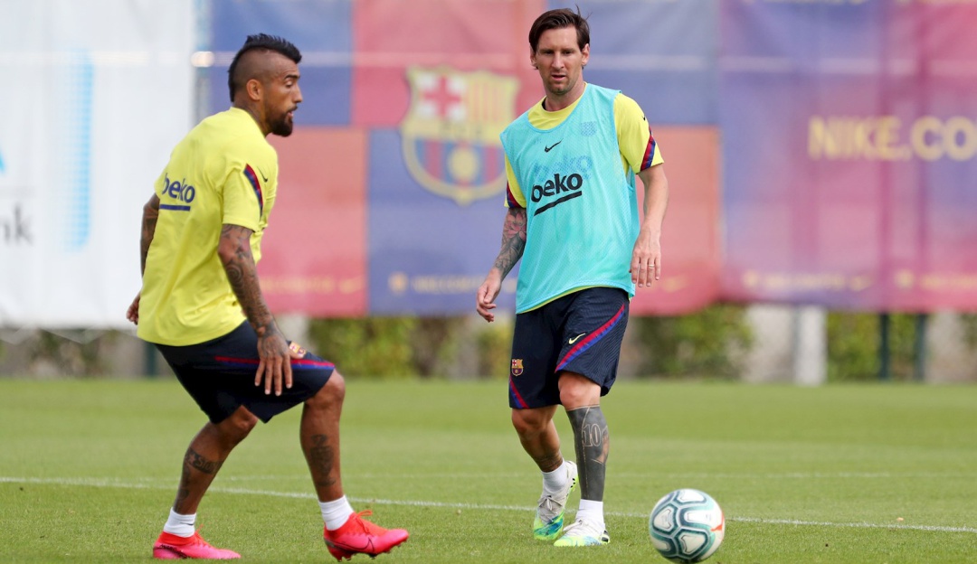 Lionel Messi segundo día sin entrenar contractura: Messi continúa sin entrenar con el Barcelona por una "pequeña contractura"