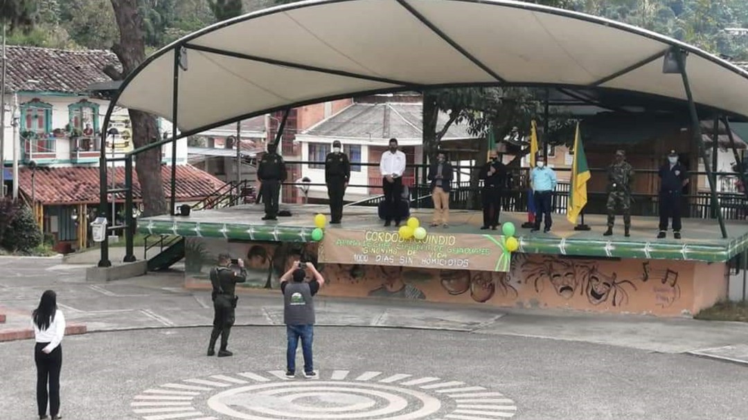 1000 días sin homicidios completó el municipio de Córdoba en el Quindío