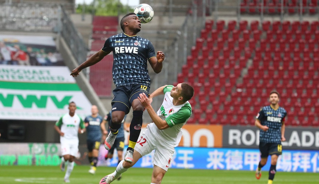 Jhon Córdoba titular Augsburgo 0-0 Colonia: Jhon Córdoba reapareció sin problemas con el Colonia