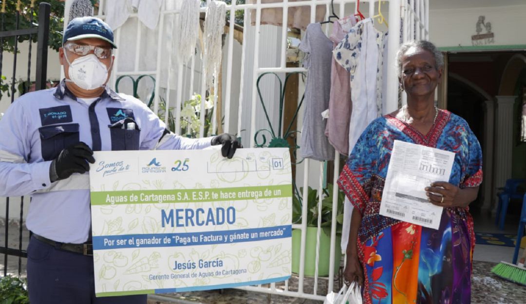 Aguas de Cartagena: Aguas de Cartagena premia a usuarios al día con sus facturas