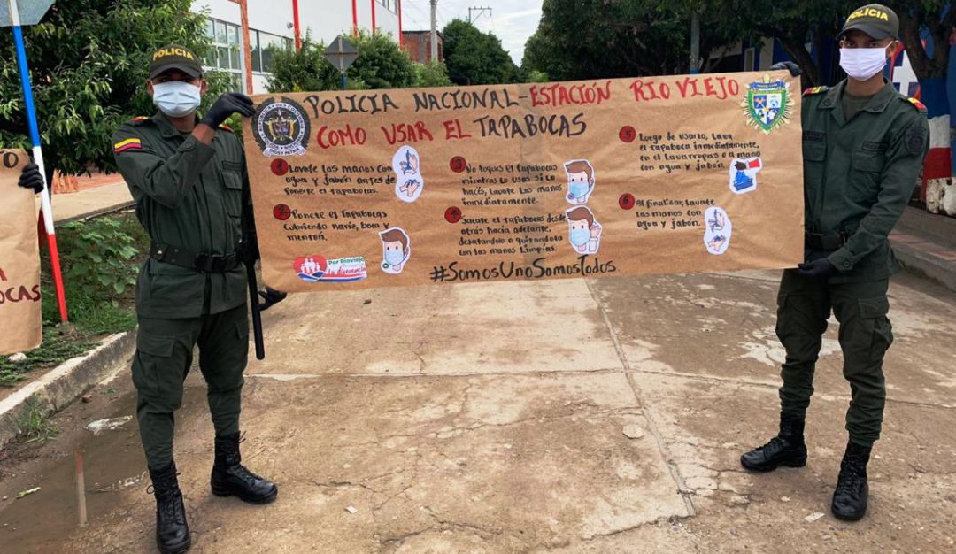 tapabocas en Bolívar: Campaña para concientizar sobre el uso de tapabocas en Bolívar