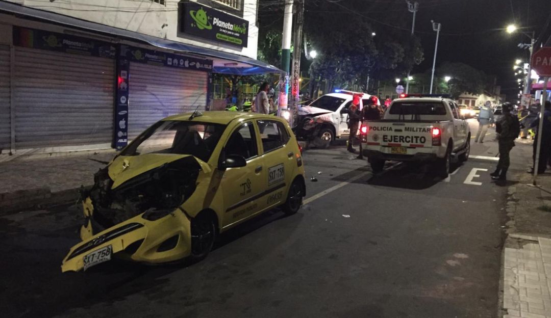 Heridos accidentes militares Bucaramanga: Siete militares heridos en accidente de tránsito