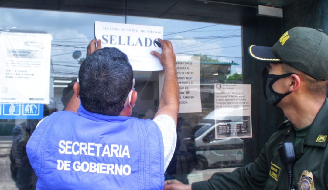 Repaertura económica Soledad: Cierran sucursal de Banco Popular en Soledad por incumplir protocolos